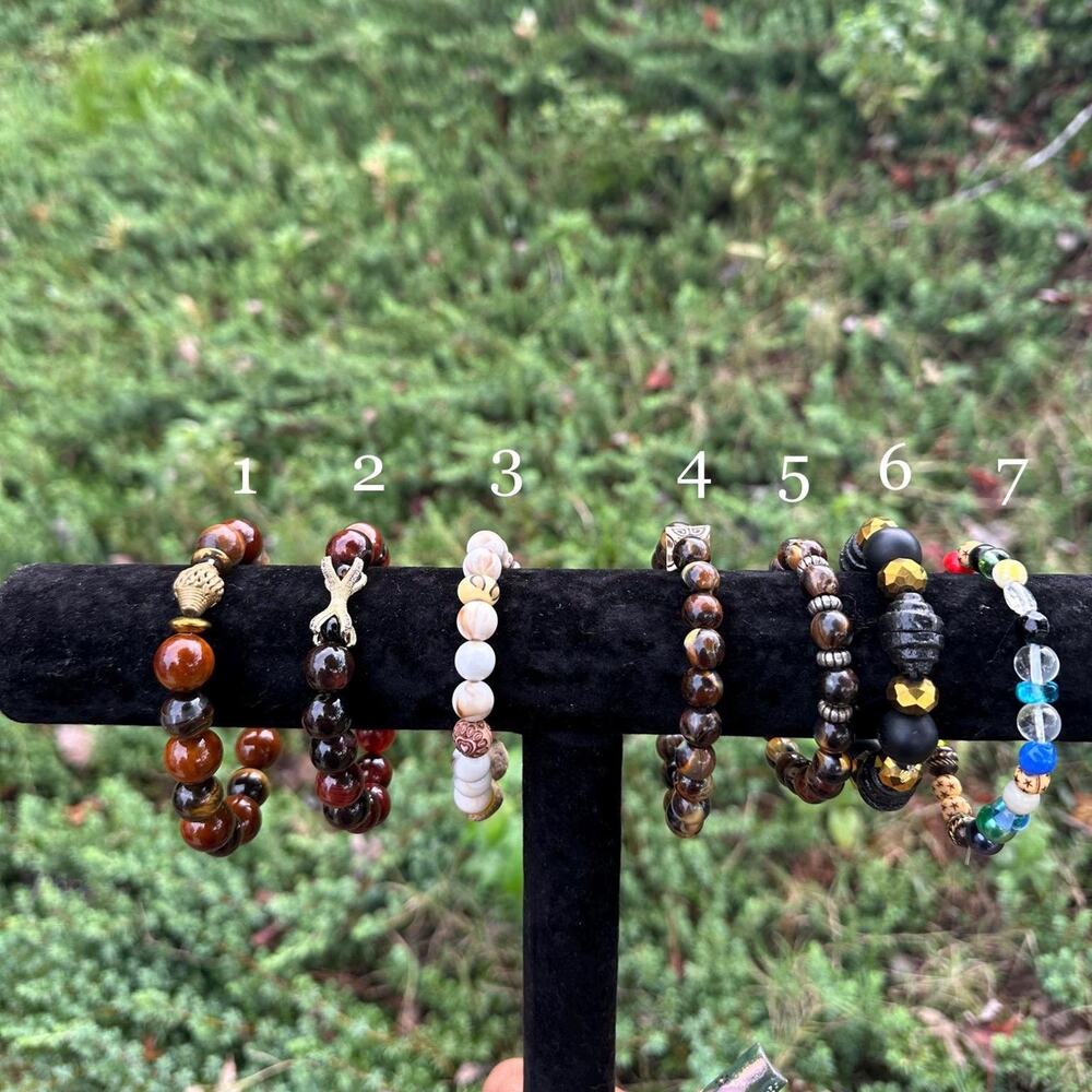 African assorted tribal bracelets with beautiful engraved designs